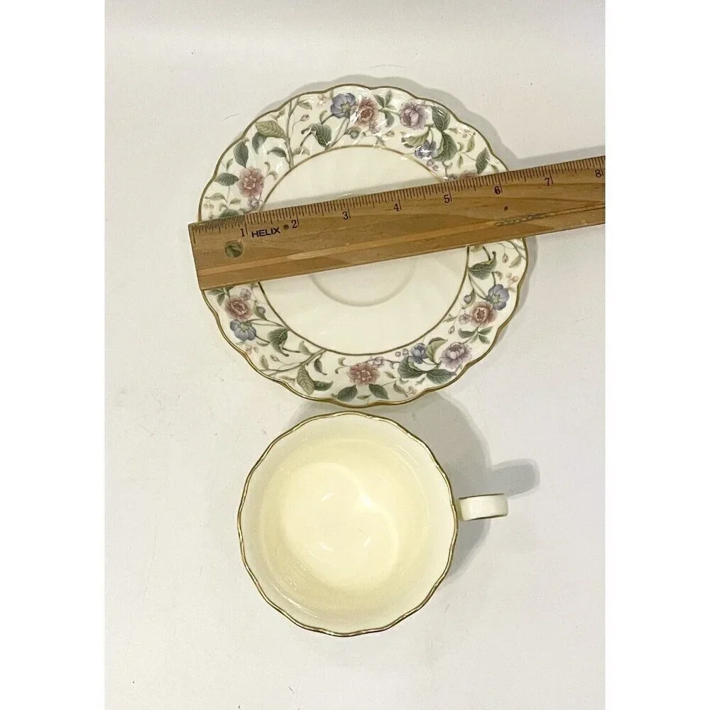 Noritake La Prada Cup & Saucer Bone China Japan Teacup 4703 Floral